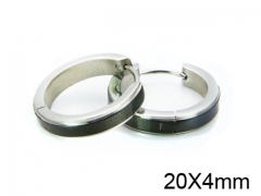 HY Stainless Steel 316L Huggie Hoop Earrings-HY05E1510HHD