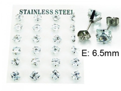 HY Stainless Steel 316L Small Crystal Stud-HY21E0024HSS