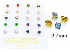 HY Stainless Steel 316L Small Crystal Stud-HY25E0637HNC