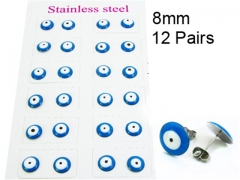 HY Stainless Steel 316L Ball Earrings-HY70E0409HZZ