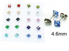 HY Stainless Steel 316L Small Crystal Stud-HY25E0638HLD