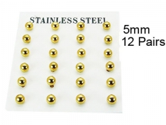 HY Stainless Steel 316L Ball Earrings-HY70E0555HKE