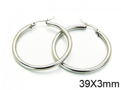 HY Stainless Steel 316L Snap Post Hoop Earrings-HY58E0773IL