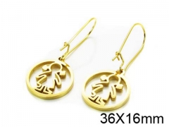 HY Stainless Steel 316L Drops Earrings-HY91E0534NR