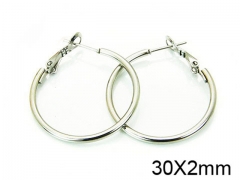 HY Stainless Steel 316L Snap Post Hoop Earrings-HY58E0875IL