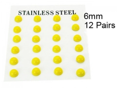 HY Stainless Steel 316L Ball Earrings-HY70E0576HJX
