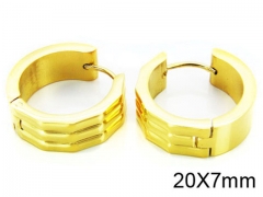 HY Stainless Steel 316L Huggie Hoop Earrings-HY05E1292HIZ