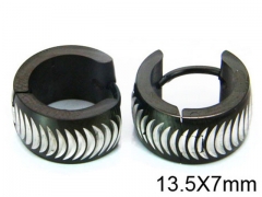 HY Stainless Steel 316L Huggie Hoop Earrings-HY05E1325ML