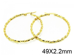 HY Stainless Steel 316L Hollow Hoop Earrings-HY58E0732JY