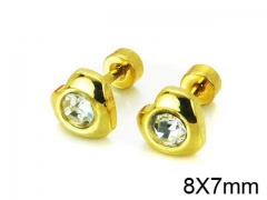 HY Stainless Steel 316L Small Crystal Stud-HY67E0163JL