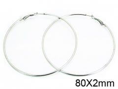 HY Stainless Steel 316L Snap Post Hoop Earrings-HY58E1042JA