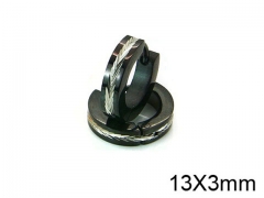 HY Stainless Steel 316L Huggie Hoop Earrings-HY05E1762ML