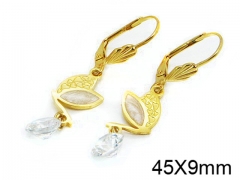 HY Stainless Steel 316L Drops Earrings-HY64E0302LQ