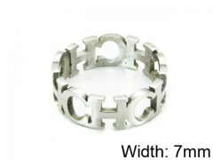 HY Stainless Steel 316L Lady Hollow Rings-HY64R0208HDD