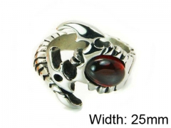 HY Stainless Steel 316L Men Gemstone Rings-HY22R1211HJG