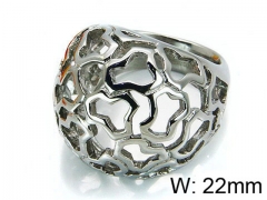 HY Stainless Steel 316L Lady Hollow Rings-HY15R1070HTT