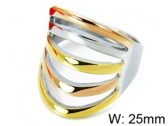 HY Stainless Steel 316L Lady Hollow Rings-HY15R1018HJV