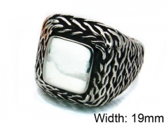 HY Stainless Steel 316L Men Casting Rings-HY22R0026HIB