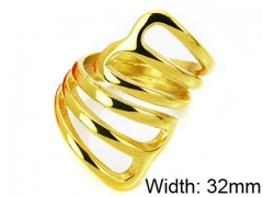 HY Stainless Steel 316L Lady Hollow Rings-HY15R1016HHE
