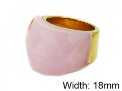 HY Stainless Steel 316L Lady Gemstone Rings-HY17R0042HOR