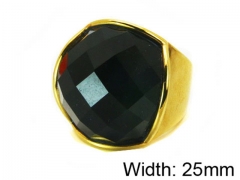 HY Stainless Steel 316L Lady Gemstone Rings-HY17R0026HOD