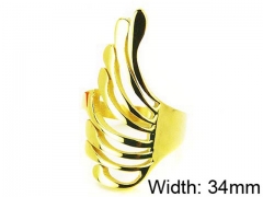 HY Stainless Steel 316L Lady Hollow Rings-HY05R0101HJT