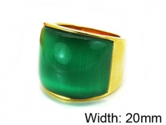 HY Stainless Steel 316L Lady Gemstone Rings-HY17R0053HMR