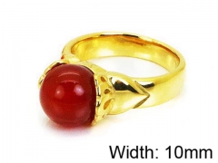 HY Stainless Steel 316L Lady Gemstone Rings-HY17R0202HJQ