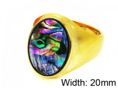 HY Stainless Steel 316L Men Gemstone Rings-HY17R0123HJA