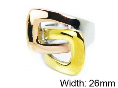 HY Stainless Steel 316L Lady Hollow Rings-HY15R1331HJU