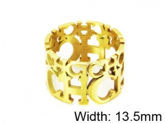 HY Stainless Steel 316L Lady Hollow Rings-HY64R0212HIG
