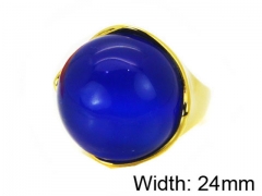 HY Stainless Steel 316L Lady Gemstone Rings-HY17R0028HLD