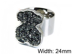 HY Stainless Steel 316L Lady Bears Rigns-HY64R0237HIW