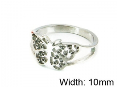 HY Stainless Steel 316L Lady Hollow Rings-HY64R0218NR