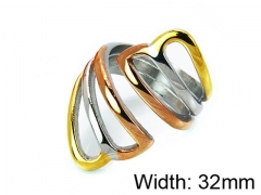 HY Stainless Steel 316L Lady Hollow Rings-HY15R1036HJX