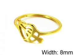 HY Stainless Steel 316L Lady Hollow Rings-HY15R1149NLR