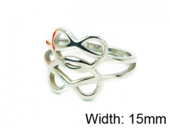 HY Stainless Steel 316L Lady Hollow Rings-HY14R0386NR