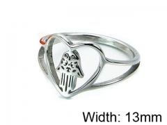 HY Stainless Steel 316L Lady Hollow Rings-HY14R0379ML
