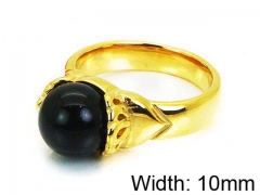 HY Stainless Steel 316L Lady Gemstone Rings-HY17R0203HJB