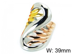 HY Stainless Steel 316L Lady Hollow Rings-HY15R1353HJB