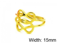 HY Stainless Steel 316L Lady Hollow Rings-HY14R0387OY