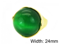 HY Stainless Steel 316L Lady Gemstone Rings-HY17R0034HLE