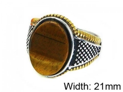 HY Stainless Steel 316L Men Gemstone Rings-HY17R0145HJA