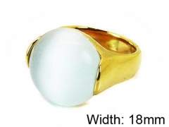 HY Stainless Steel 316L Lady Gemstone Rings-HY17R0216HKX