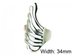 HY Stainless Steel 316L Lady Hollow Rings-HY05R0100HIV