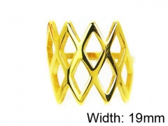 HY Stainless Steel 316L Lady Hollow Rings-HY16R0390MG
