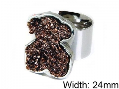 HY Stainless Steel 316L Lady Bears Rigns-HY64R0236HIE