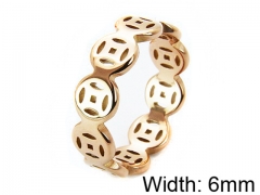 HY Stainless Steel 316L Lady Hollow Rings-HY14R0281OR