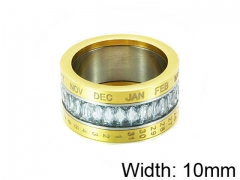 HY Stainless Steel 316L Lady Small-Crystal Rings-HY14R0362HLD