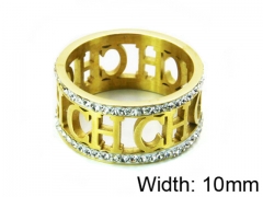 HY Stainless Steel 316L Lady Small-Crystal Rings-HY14R0315HIR